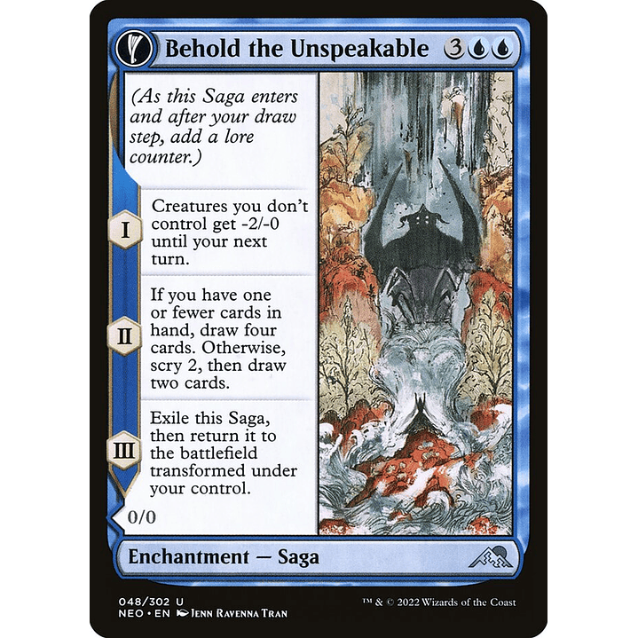Behold the Unspeakable // Vision of the Unspeakable (foil) | Inglés | NM | NEO 1