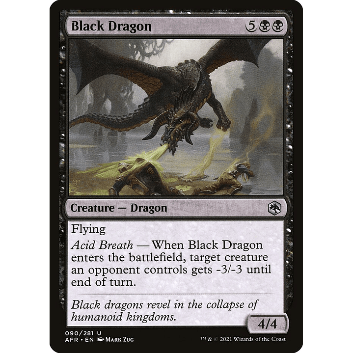 Black Dragon | Inglés | NM | AFR 1