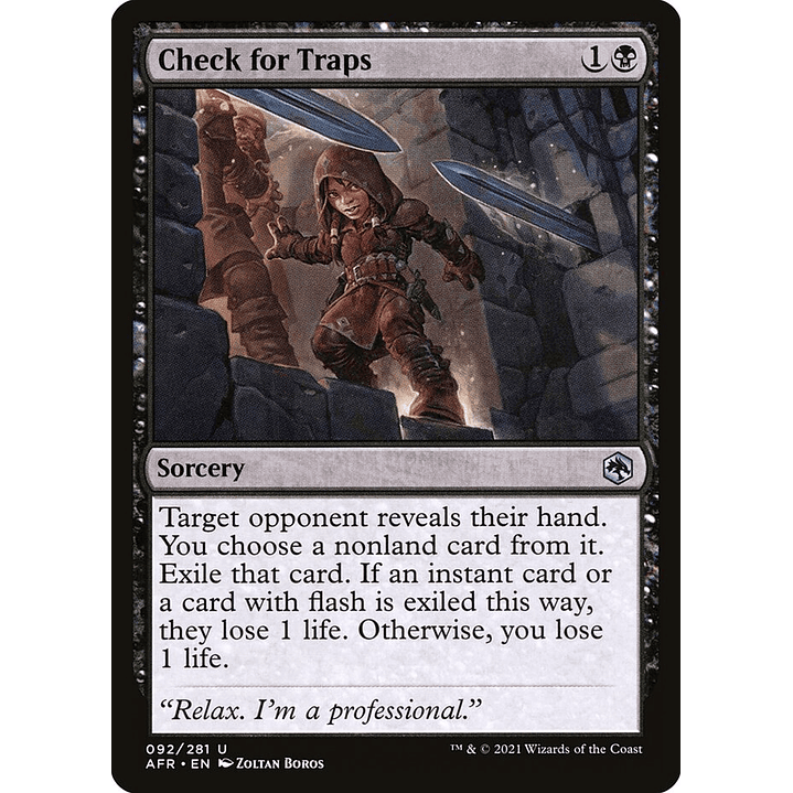 Check for Traps | Inglés | NM | AFR 1