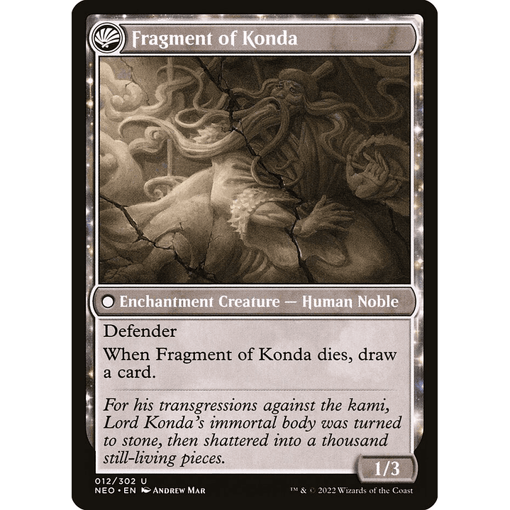 The Fall of Lord Konda // Fragment of Konda (foil) | Inglés | NM | NEO 2