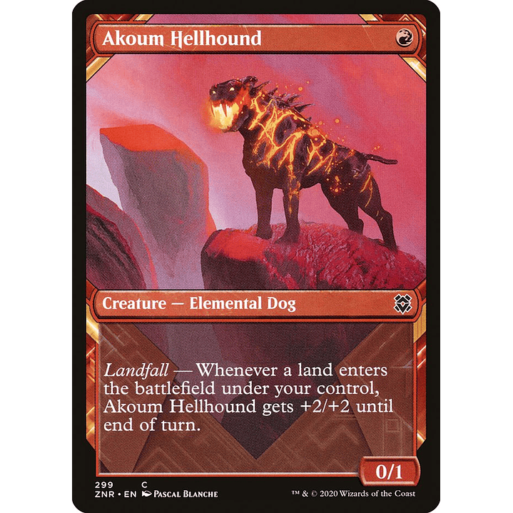 Akoum Hellhound (Showcase) | Español | NM | ZNR 1