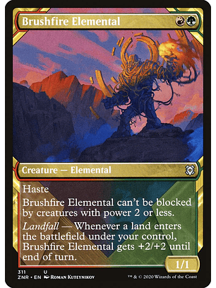 Brushfire Elemental (Showcase) | Español | NM | ZNR
