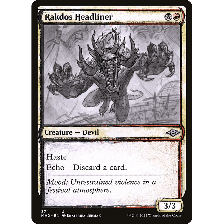 Rakdos Headliner (Showcase) | Español | NM | MH2 1