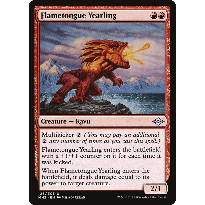 Flametongue Yearling | Inglés | NM | MH2 1
