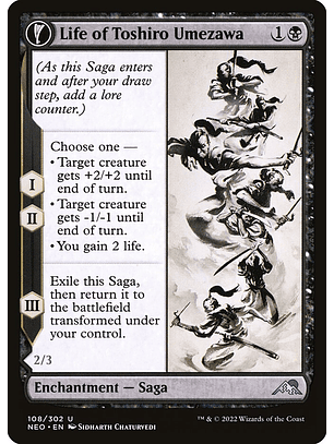 Life of Toshiro Umezawa // Memory of Toshiro | Español | NM | NEO