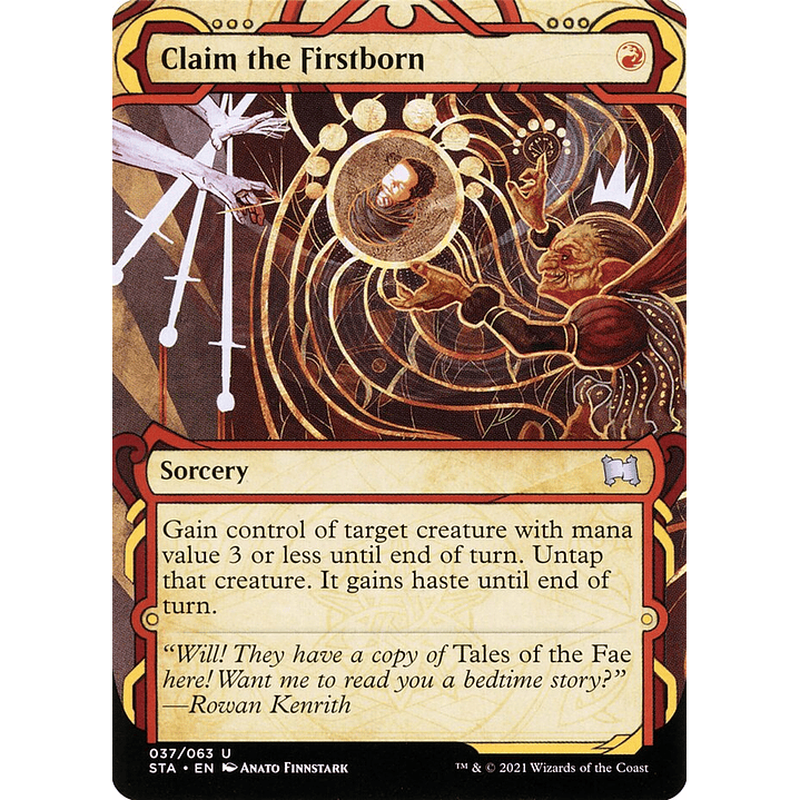 Claim the Firstborn (Showcase) | Inglés | NM | STA 1