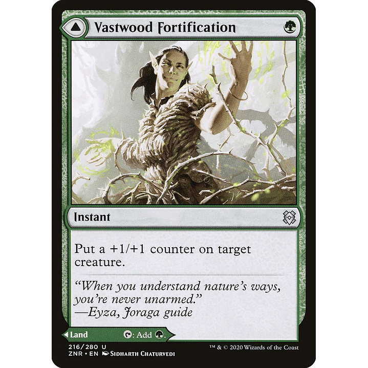 Vastwood Fortification // Vastwood Thicket | Español | NM | ZNR 1