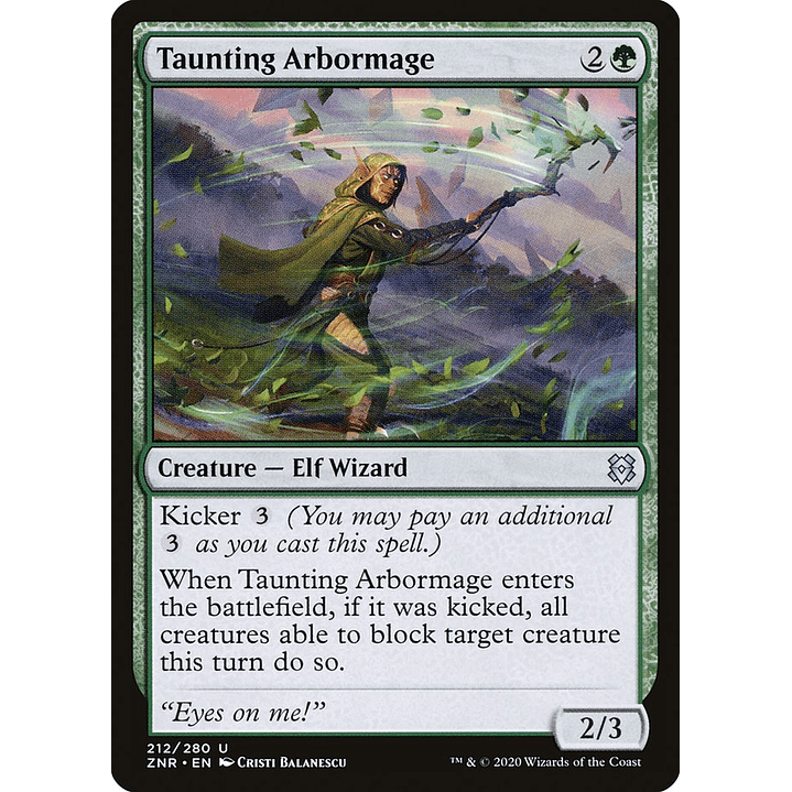 Taunting Arbormage | Español | NM | ZNR 1