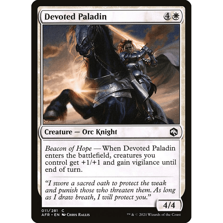Devoted Paladin | Inglés | NM | AFR 1