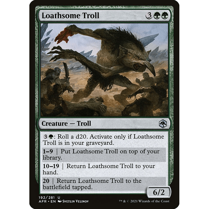 Loathsome Troll | Inglés | NM | AFR 1