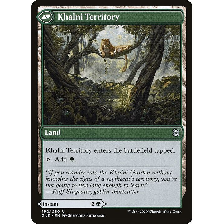 Khalni Ambush // Khalni Territory | Español | NM | ZNR 2