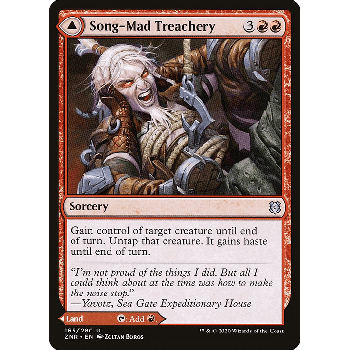 Song-Mad Treachery // Song-Mad Ruins | Español | NM | ZNR 1