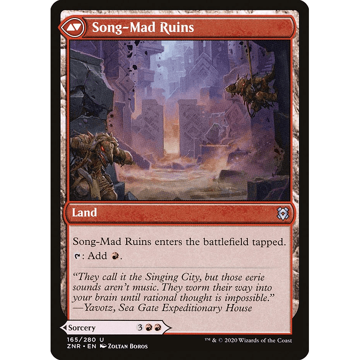 Song-Mad Treachery // Song-Mad Ruins | Español | NM | ZNR 2