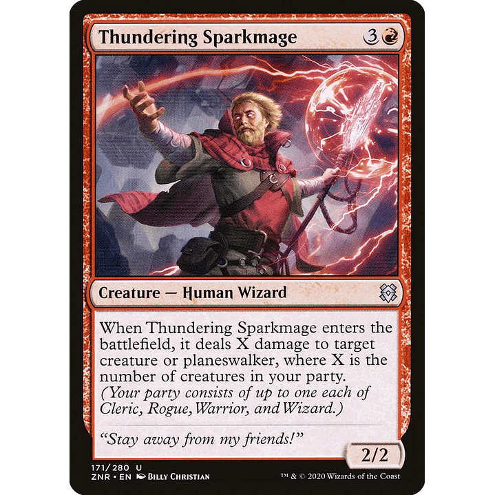 Thundering Sparkmage | Español | NM | ZNR 1