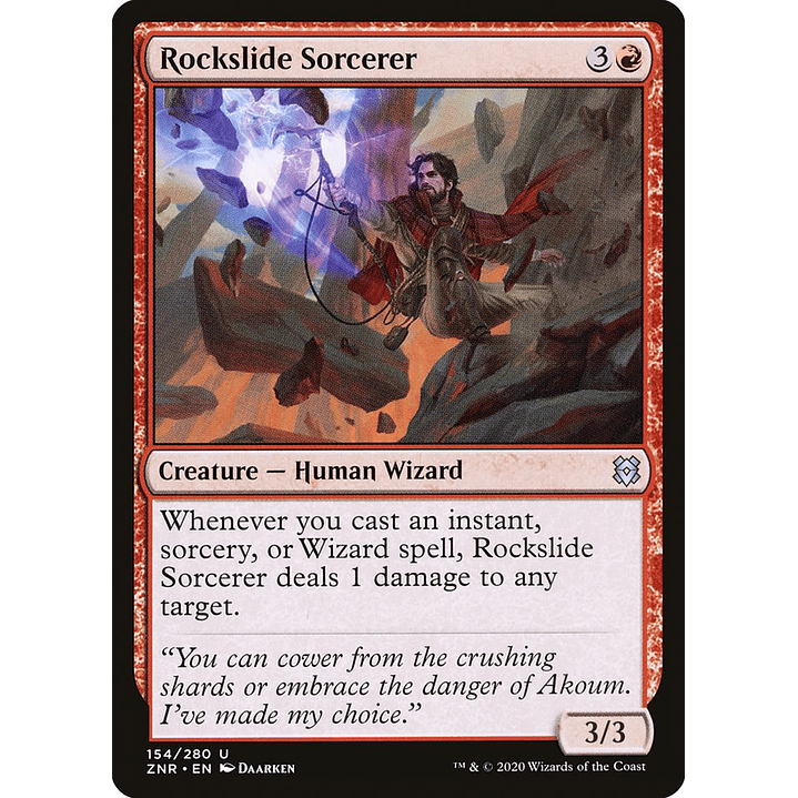 Rockslide Sorcerer | Español | NM | ZNR 1