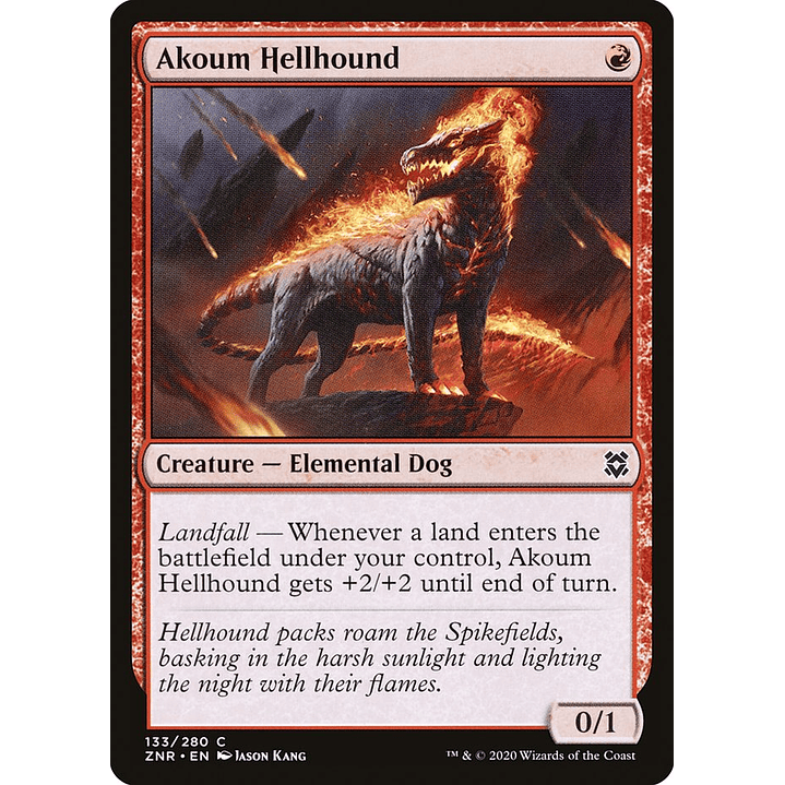 Akoum Hellhound | Español | NM | ZNR 1