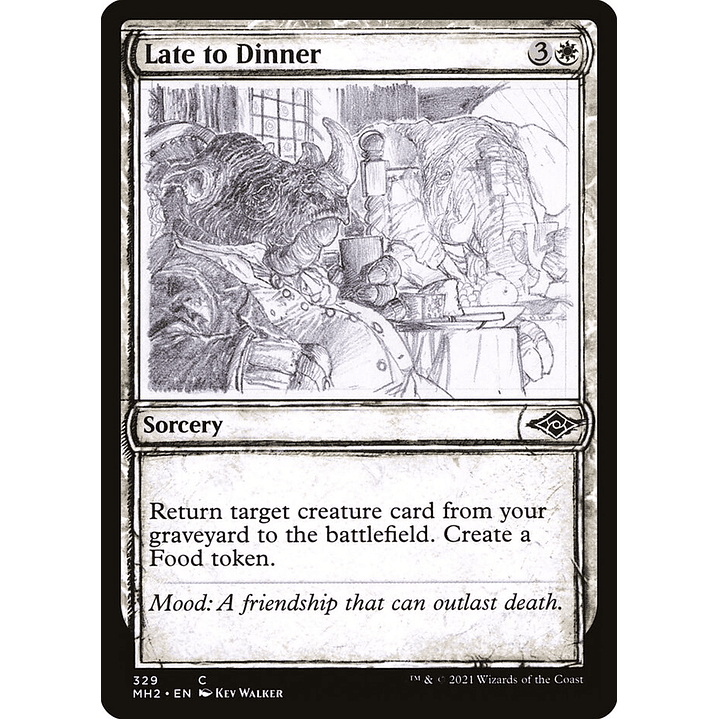 Late to Dinner (Showcase) | Inglés | NM | MH2 1