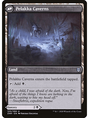 Pelakka Predation // Pelakka Caverns | Español | NM | ZNR