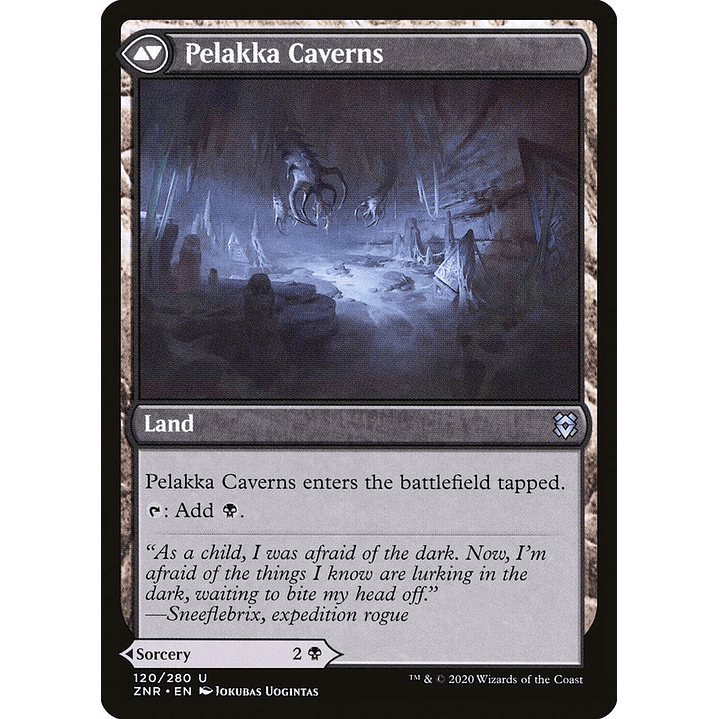 Pelakka Predation // Pelakka Caverns | Español | NM | ZNR 2