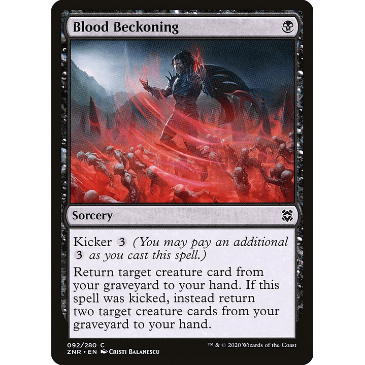 Blood Beckoning | Español | NM | ZNR 1