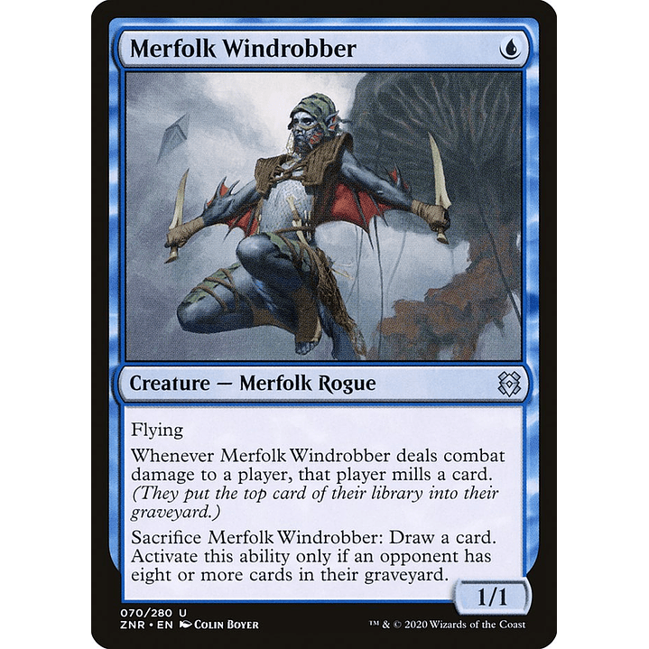 Merfolk Windrobber | Español | NM | ZNR 1