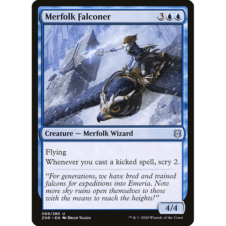 Merfolk Falconer | Español | NM | ZNR 1