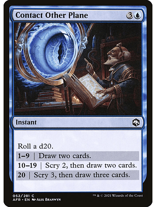 Contact Other Plane | Inglés | NM | AFR