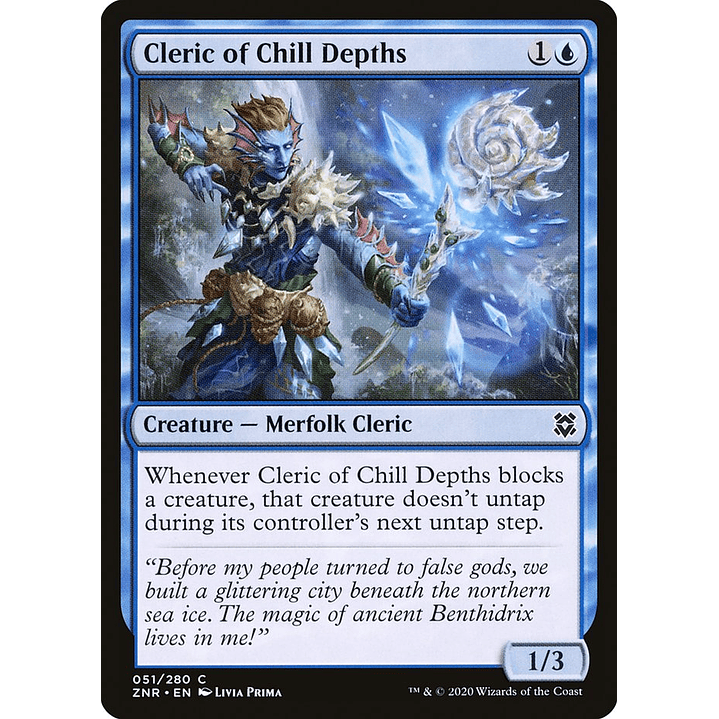 Cleric of Chill Depths | Español | NM | ZNR 1