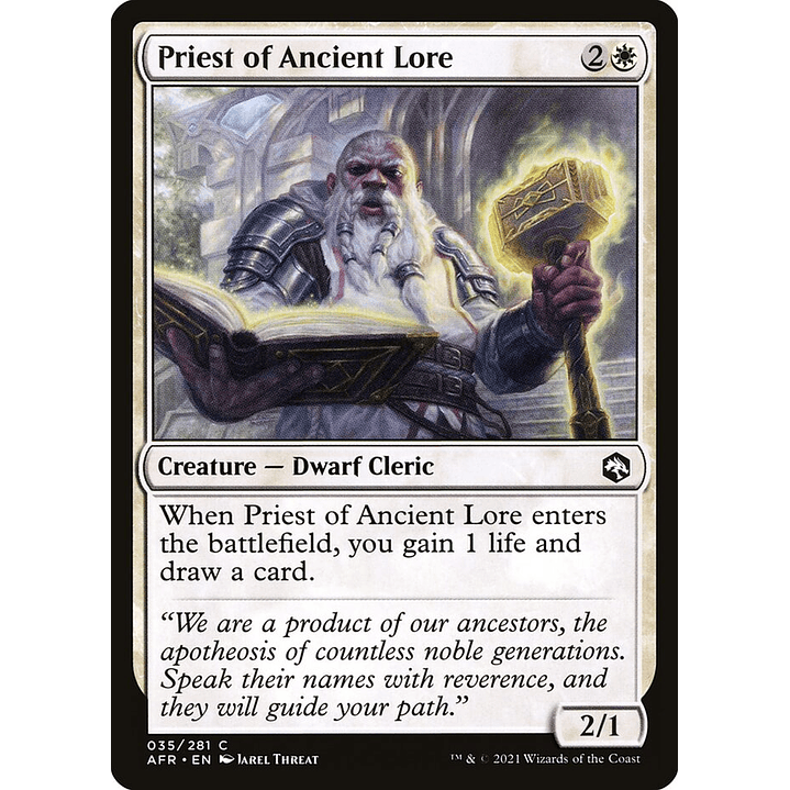 Priest of Ancient Lore | Español | NM | AFR 1