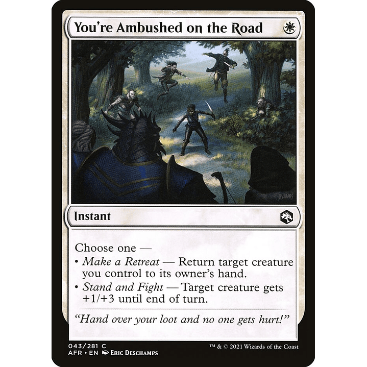 You're Ambushed on the Road | Español | NM | AFR 1