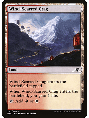 Wind-Scarred Crag (foil) | Español | NM | NEO