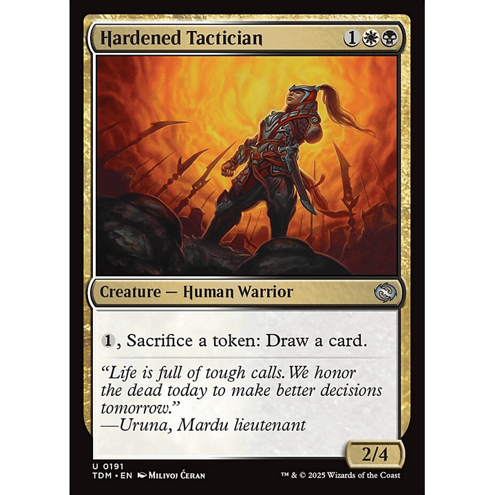 Hardened Tactician | Inglés | NM | TDM 1