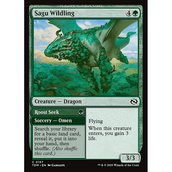 Sagu Wildling // Roost Seek | Inglés | NM | TDM 1