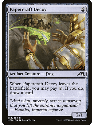 Papercraft Decoy (foil) | Español | NM | NEO