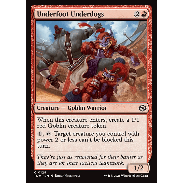 Underfoot Underdogs | Inglés | NM | TDM 1