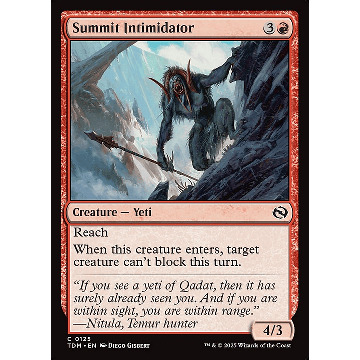 Summit Intimidator | Inglés | NM | TDM 1