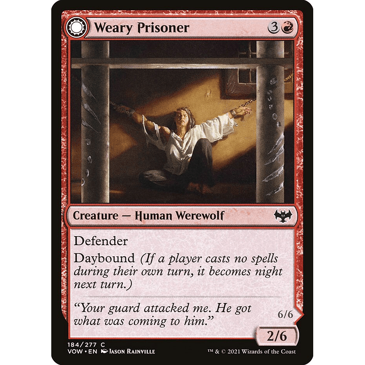 Weary Prisoner // Wrathful Jailbreaker | Español | NM | VOW 1