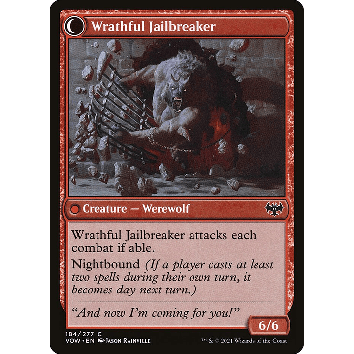 Weary Prisoner // Wrathful Jailbreaker | Español | NM | VOW 2