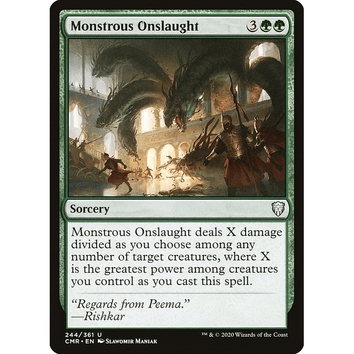 Monstrous Onslaught (foil) | Inglés | NM | CMR 1