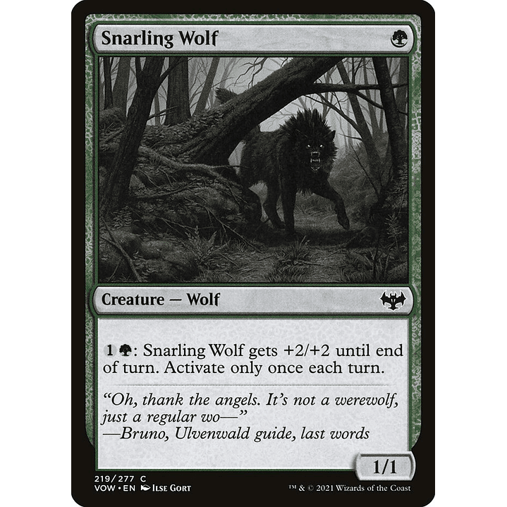 Snarling Wolf | Español | NM | VOW 1