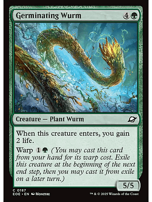 Germinating Wurm | Inglés | NM | EOE