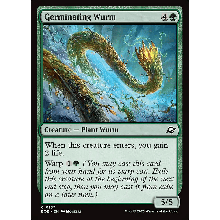 Germinating Wurm | Inglés | NM | EOE 1