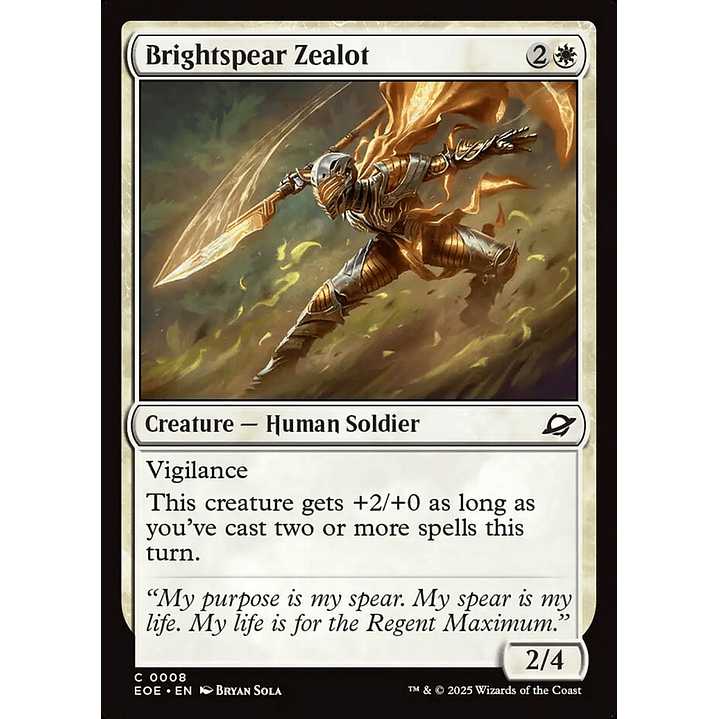 Brightspear Zealot | Inglés | NM | EOE 1