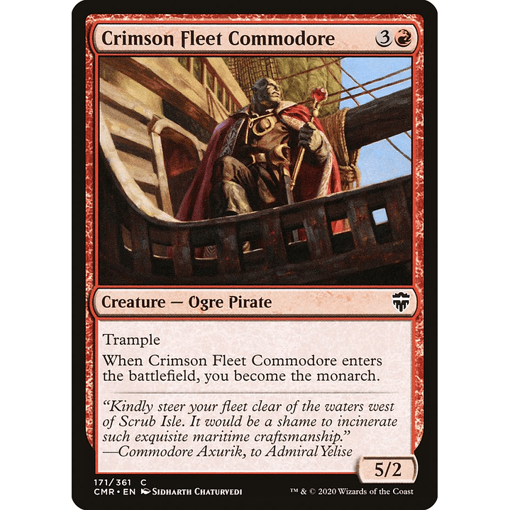 Crimson Fleet Commodore (foil) | Inglés | NM | CMR 1
