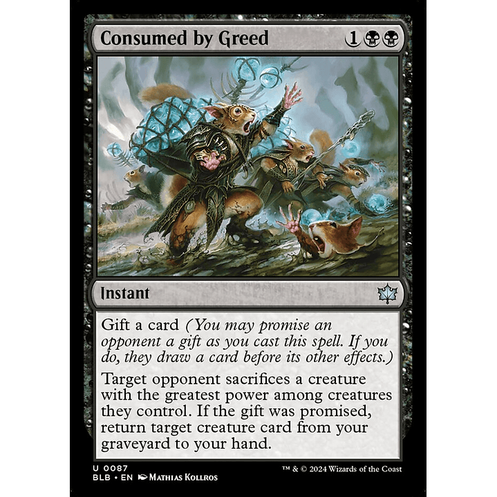 Consumed by Greed | Inglés | NM | BLB 1