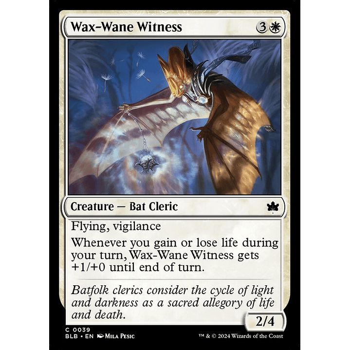 Wax-Wane Witness (foil) | Inglés | NM | BLB 1