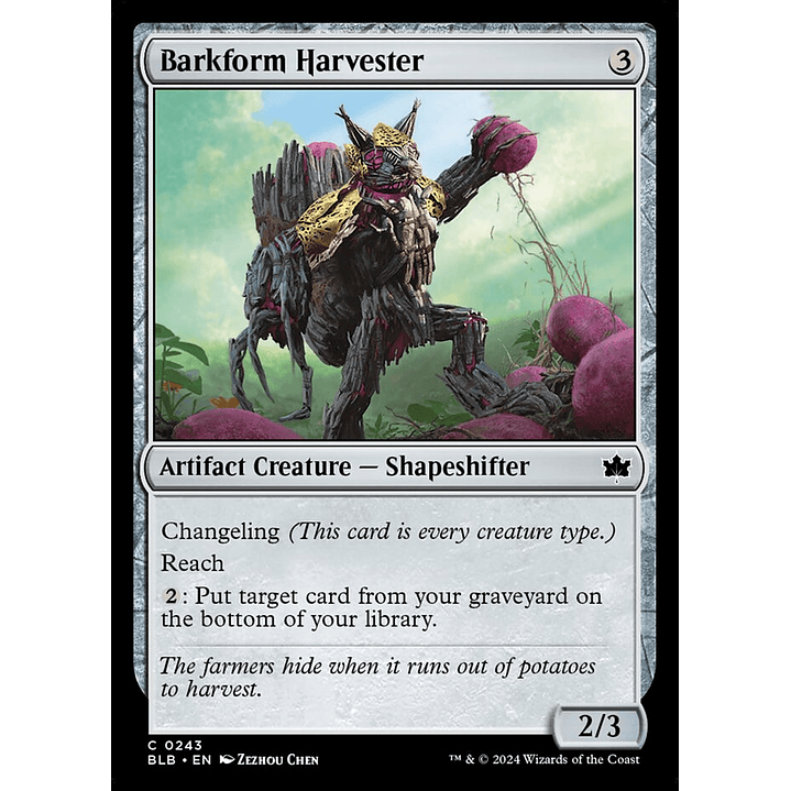 Barkform Harvester | Español | NM | BLB 1