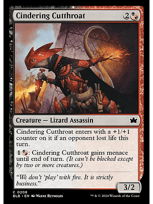 Cindering Cutthroat | Inglés | NM | BLB