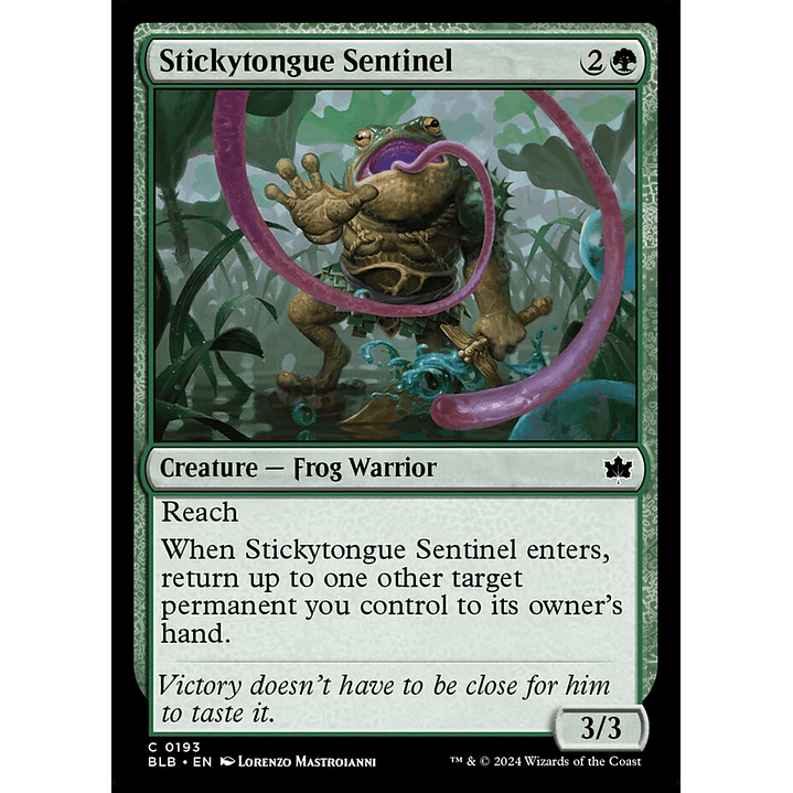Stickytongue Sentinel | Inglés | NM | BLB 1
