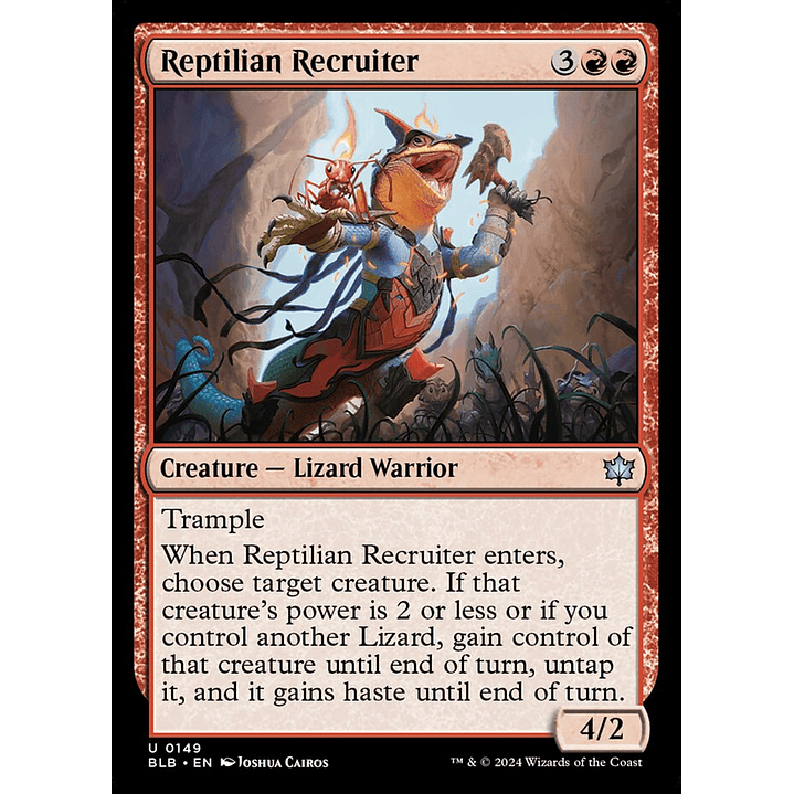 Reptilian Recruiter | Inglés | NM | BLB 1